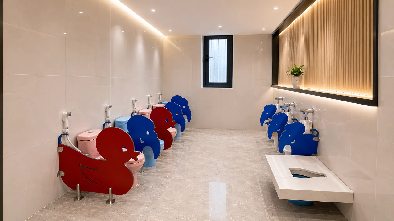 Thi công vách ngăn vệ sinh trường mầm non – Vách Ngăn Miền Tây